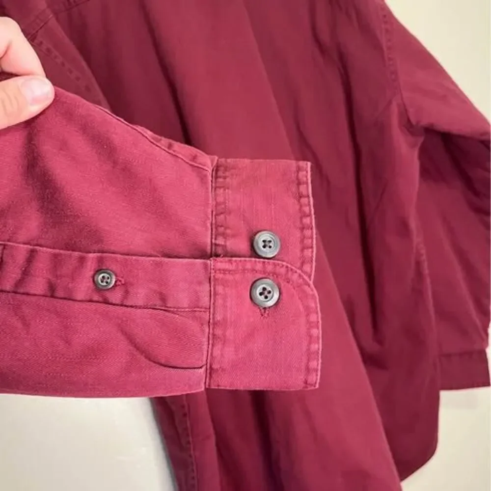 Wolverine Boots Mens Flannel Jacket Long Sleeve Fleece Lined Plaid XL Maroon NWT